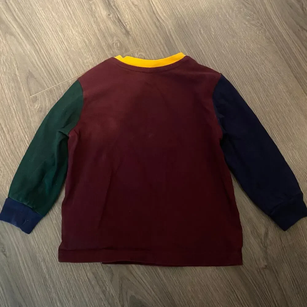 Ralph Lauren Colorblocked Red Green Blue Sweat Set Polo Bear Set Baby 12 Month